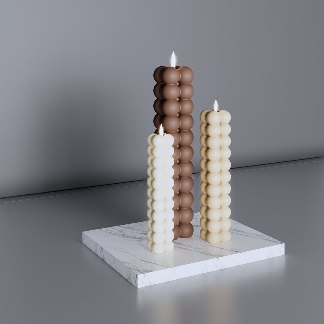 3D Candle Models STL Files Model6 Thin Bubble Stl File 3D Print Files