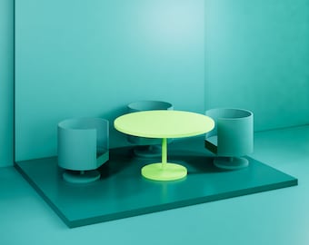 Office Table and Chairs STL File - Miniature Furniture - Dollhouse 1:12 Scale - 3D Printable Files