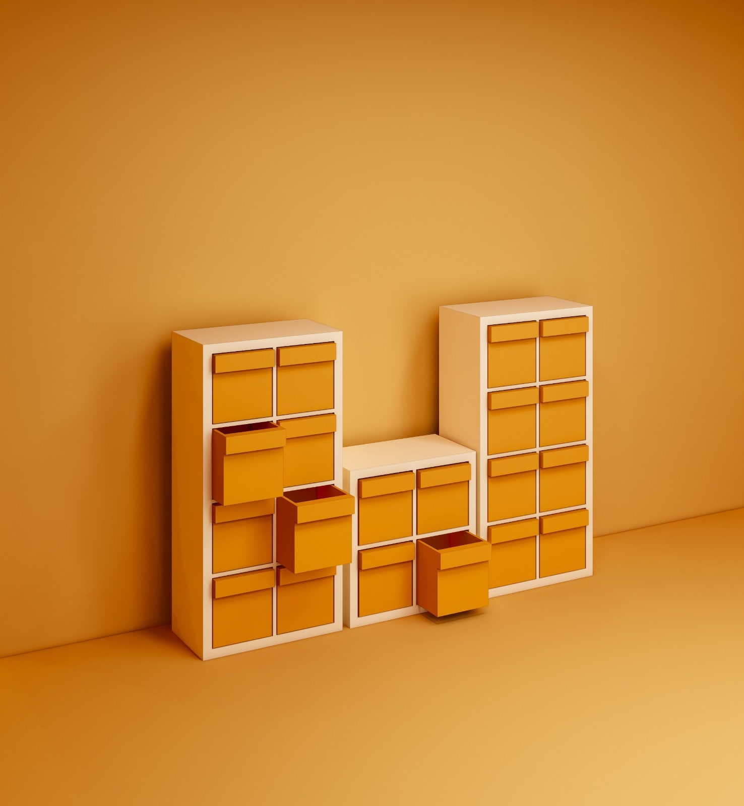 Ikea shelves stl file miniature furniture dollhouse 1 12 scale 3d