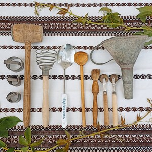 11 kitchen utensils - vintage decoration - kitchen decoration