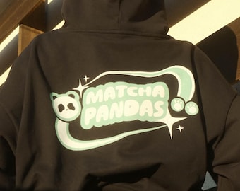 Star Hoodie | Heavyweight Boxy Retro Sweatshirt, Panda Star Design, 100% Cotton