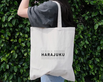 Harajuku Bag | Japan Tote Bag | Japan Tote | Harajuku Tote Bag | Canvas Tote Bag | Shoulder Bag | Japanese Bag