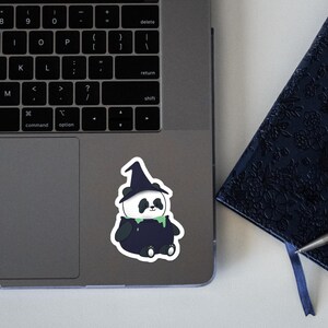 Panda Witch Sticker | Witch Sticker, Halloween Sticker, Halloween Sticker Sheet, Fall Stickers, Panda Sticker