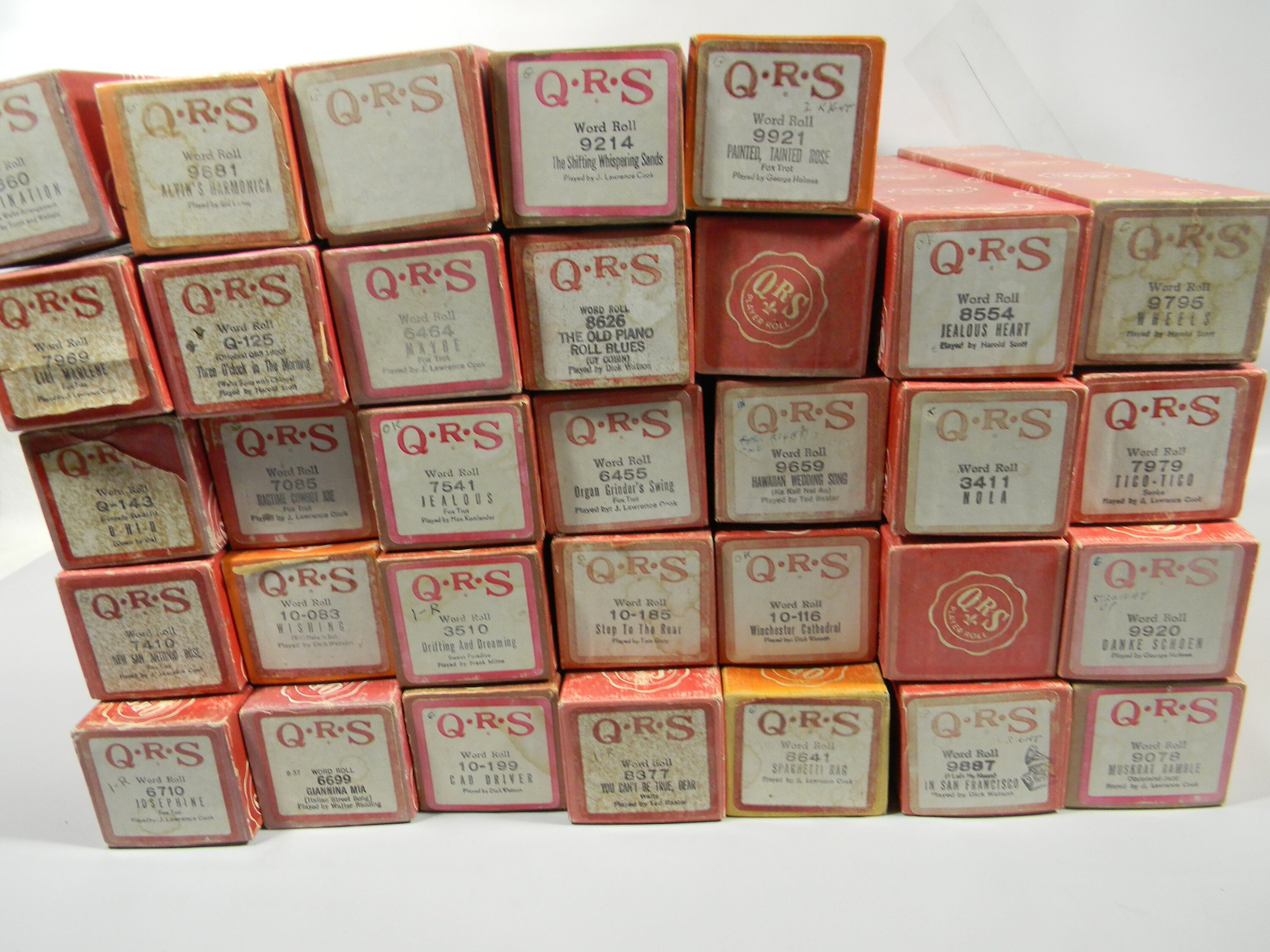 QRS Player Piano Word Rolls 2 Pack Lot of 2 Random Rolls With Etsy
