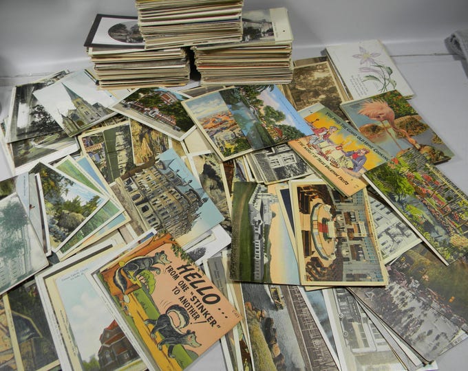 Vintage 50 Postcard Lot 1900s-1940s RANDOM MIX - 5A - Etsy