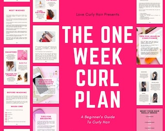 Curly Hair Care eBook // Hair Care, Hair Goals, Self-Improvement, Healthy Hair, Hair Ebook, Hair Planner, Curly Hair, Instant Download, PDF