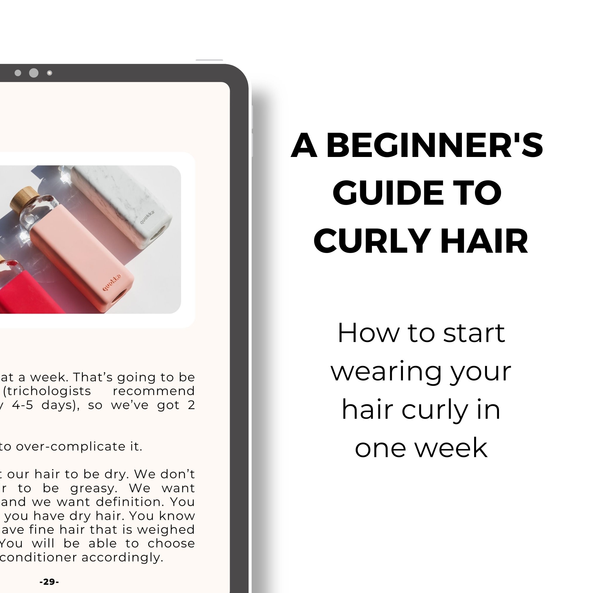 Curly Hair Care Ebook // Hair Care, Hair Goals, Selfimprovement