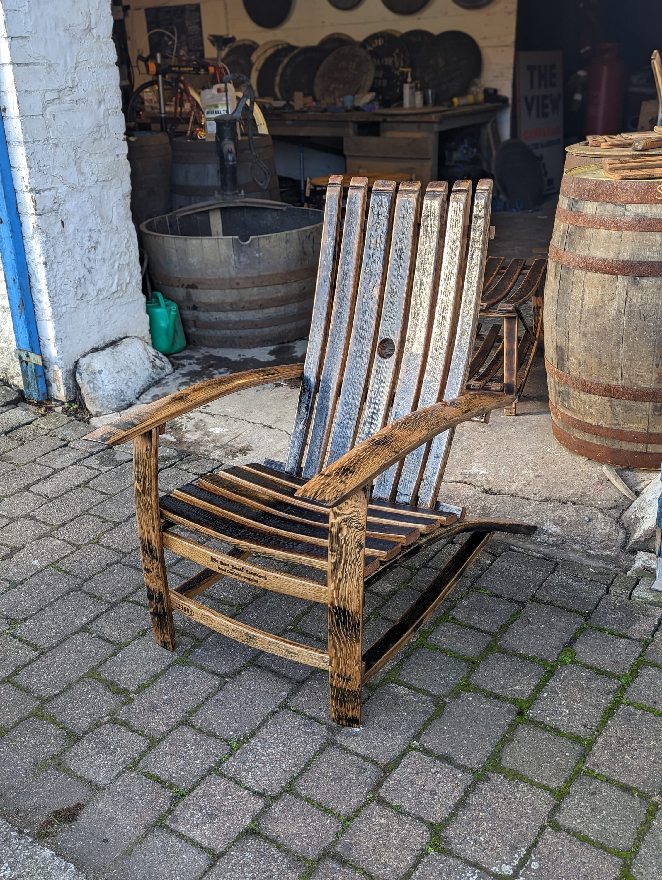 Vintage whiskey 2024 barrel chairs