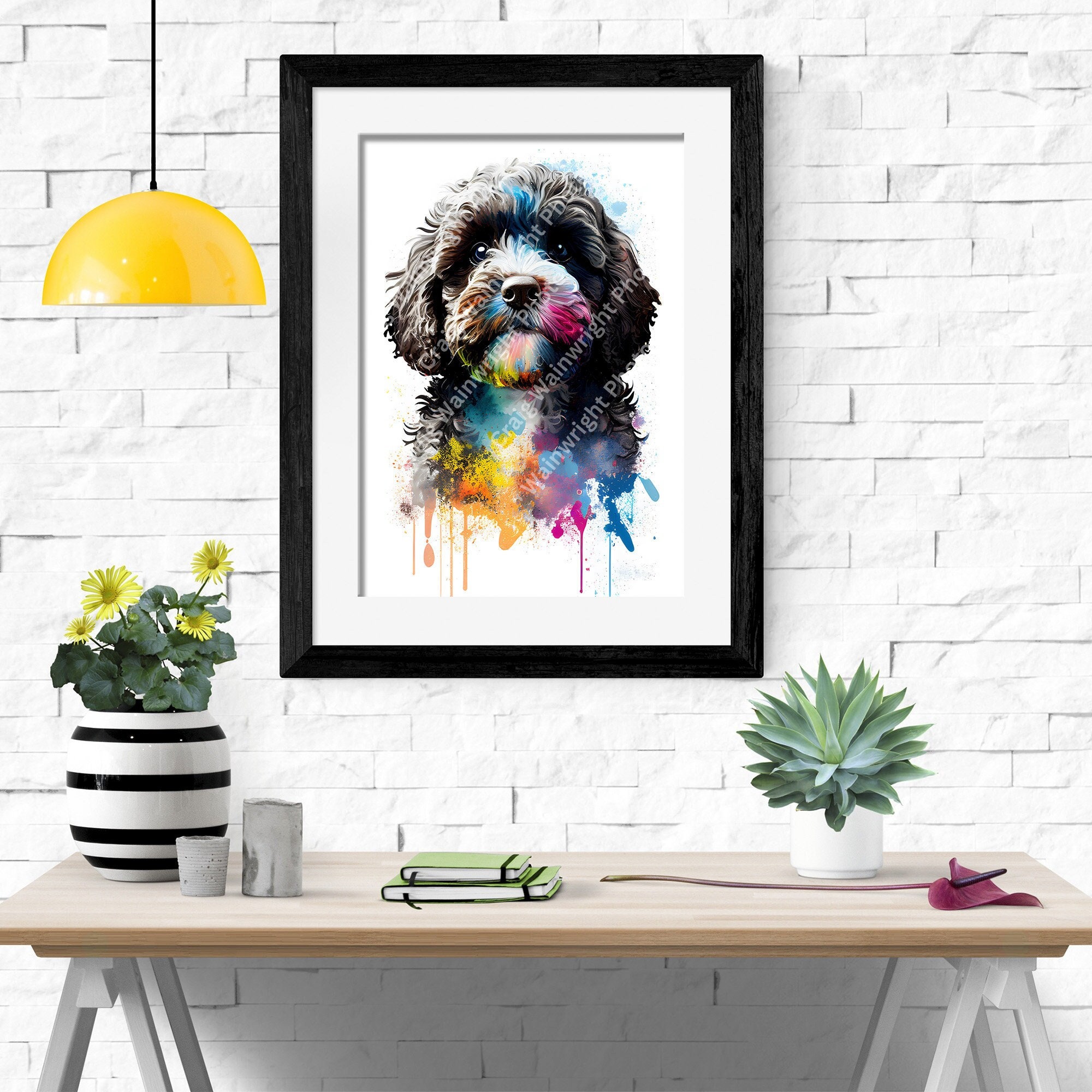 Cockapoo digitaler Download AI Kunst druckbare Cockapoo Druck