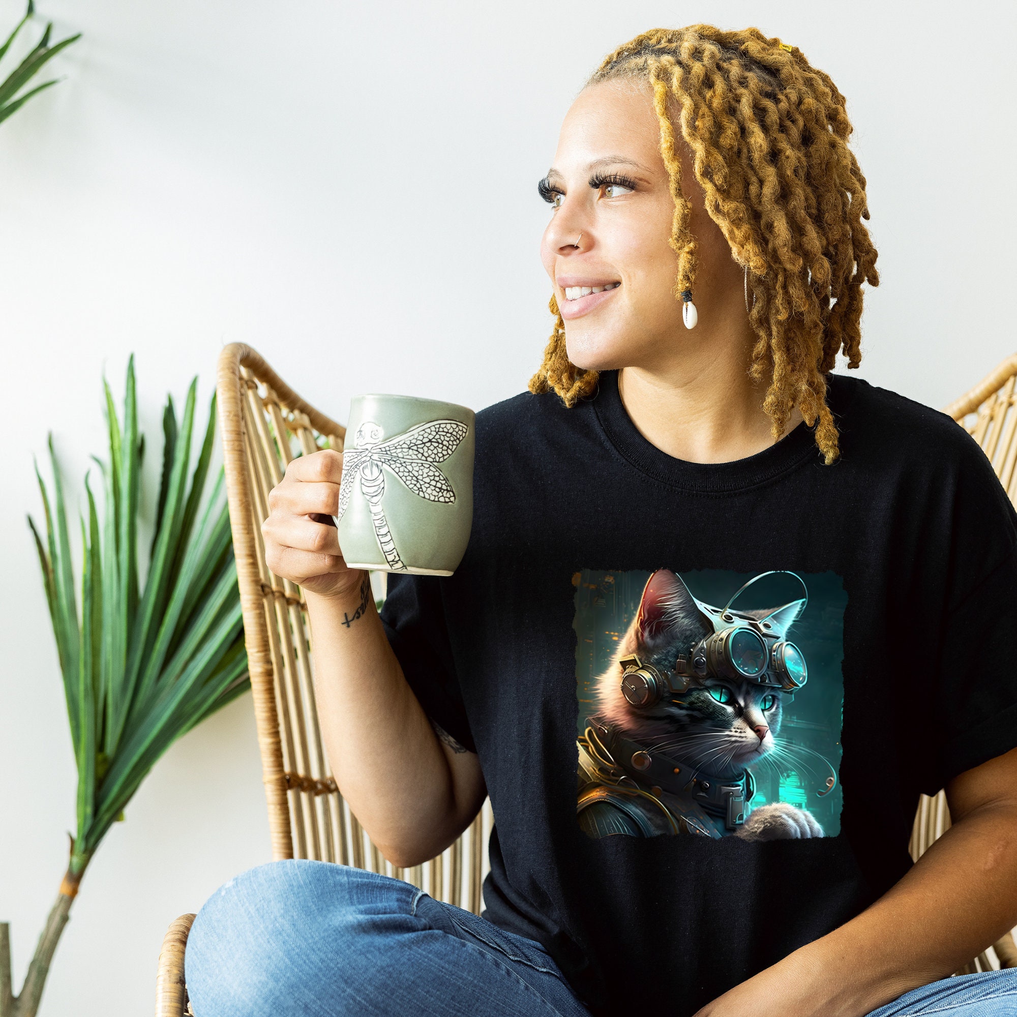 Cat T Shirt Cat Lover Shirt Funny Cat Shirt Cat Owner Gift AI Etsy UK