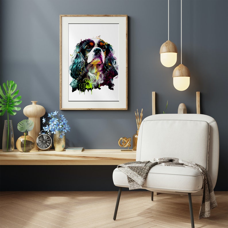 King Charles Art Ai Art Digital Download Printable King Charles Print ...