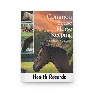 Equine Health Records Hardcover Journal Matte, Equestrian Planner, Horse Management Notebook, Equestrian Gifts, Barn Manager Tools