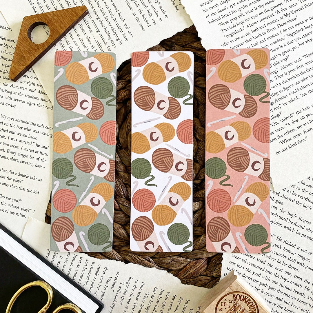 Fall Crochet Bookmark | Individual or Set | Cardstock or Laminated ...