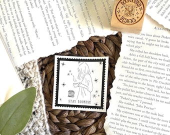 Vinylsticker Stay Bookish: waterdichte Kindle-sticker voor e-reader