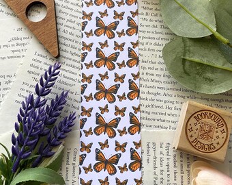 Monarch Butterflies Bookmark Laminated Handmade Bookmarks Gift for Book Lovers Flowers Spring Pretty Cute Butterflies Insects Beautiful