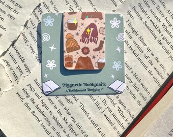 Fall Vibes Magnetic Bookmark: Holographic Fall Autumn Book Lover Gift