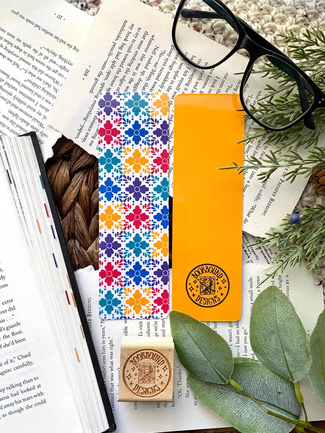 Mexican Mosaic Tile Bookmark: Laminated Book Lover Gift Etsy