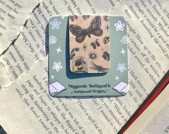 Moth Magnetic Bookmark: Holographic Fall Autumn Book Lover Gift