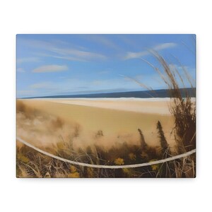 Beach Landscape Canvas Print, Coastal Wall Art, Ocean Decor, Home Decoration, Beach Lover Gift