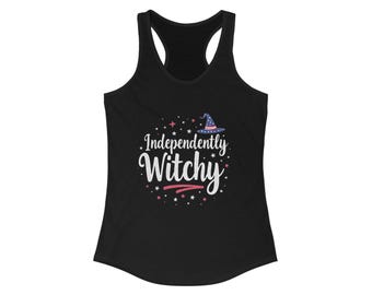 Patriotic Racerback Tank Top for Women, Ideal for Independence Day, Summer Celebrations, Casual Wear, Festive Events, Outdoor Activities