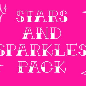 14 Stars and Sparkles Procreate Stamp Pack