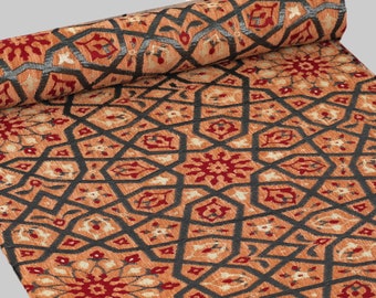 Tessuto ciniglia Kilim turco: rivestimento jacquard Boho tagliato su misura