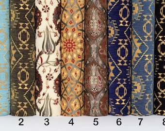 Tessuto per tappezzeria Kilim orientale tagliato su misura: ciniglia intrecciata resistente