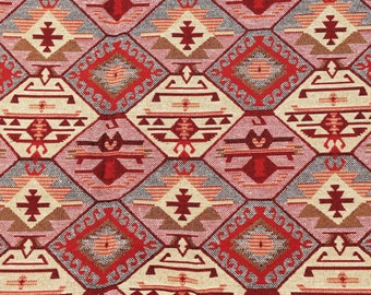Tessuto Kilim per tappezzeria: motivo tappeto orientale in ciniglia turca