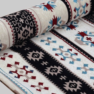 Turkish upholstery kilim fabric, jacquard fabric, morocco fabric, persian fabric, tapestry fabric, kilim fabric by the yard, kelim stoff.