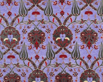Upholstery Kilim Fabric, Turkish Fabric By the Yards, Oriental kilim fabric, Bohemiam fabric, Turkish purple oriental fabric, persian fabric