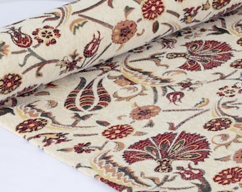 Tkanina obiciowa na turecki kilim: żakardowa tkana szenila cięta na wymiar