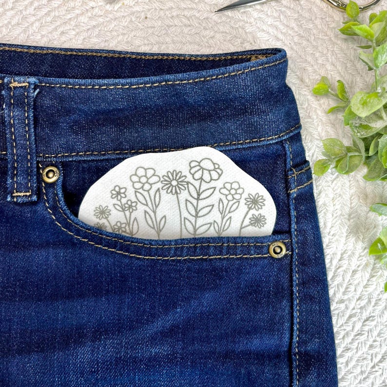 Wild Flowers Embroidery PDF – Printable Stick & Stitch Floral Patterns for Stabilizer | Beginner Hand DIY Embroidery, Instant Download image 3