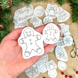 Christmas Embroidery Patterns, stick and stitch snowflake design, DIY ornament, water soluble Stabilizer, peel and stitch embroidery image 7