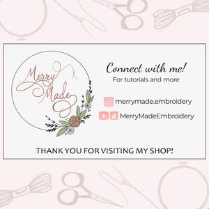 Wild Flowers Embroidery PDF – Printable Stick & Stitch Floral Patterns for Stabilizer | Beginner Hand DIY Embroidery, Instant Download image 11