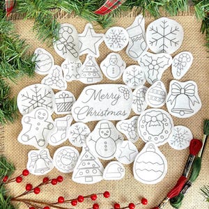 Christmas Embroidery Patterns, stick and stitch snowflake design, DIY ornament, water soluble Stabilizer, peel and stitch embroidery image 1