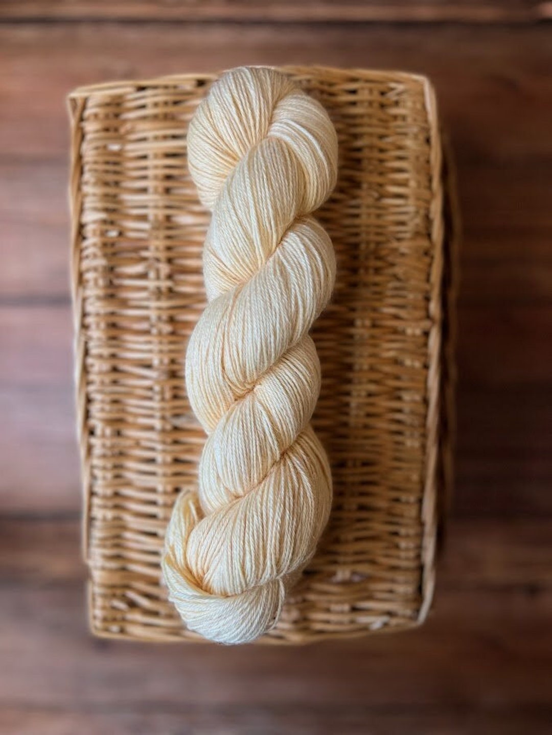 ORANGE CREAMSICLE Handdyed Alpaca Yarn Fingering Weight Yarn Soft