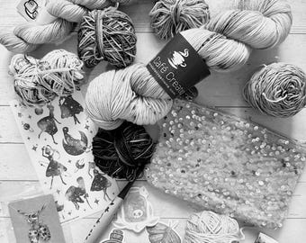 Mystery Hand-Dyed Yarn Box – Knitting Crochet Notions, Surprise Goodies