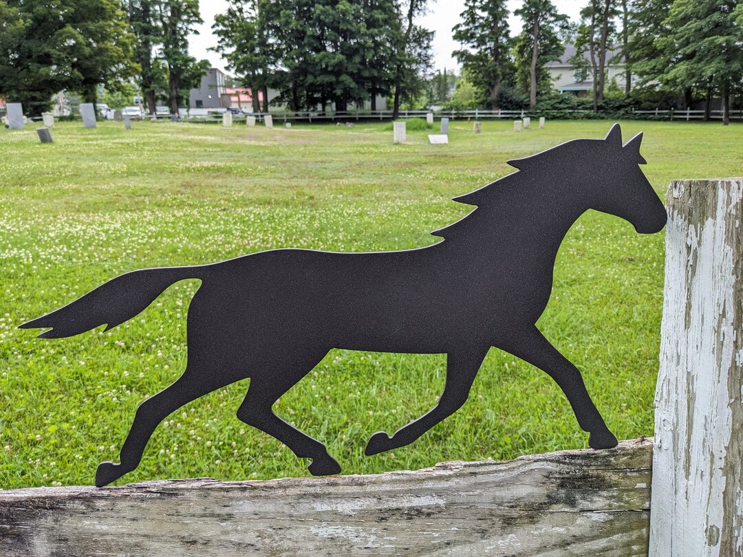 Running Horse Metal Wall Art Indoor or Outdoor Etsy