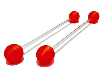 Isolation Sticks / Magnetic Batons (Pair) - Customized Colors - UV Active
