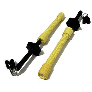 Fire Torch Poi - Full Burn - Pure Kevlar - Silicone Guards - Silicone Protection Tape