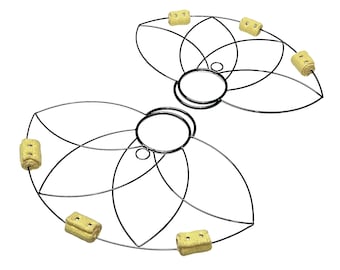 Petal Lotus Fire Fans (pair)