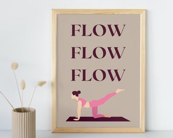 Yoga Art for Her Workout Motivational Quote Fitness Esthetische Gezonde Levensstijl Art Girly Pilates Art Gym Girl Wellness Digital Download