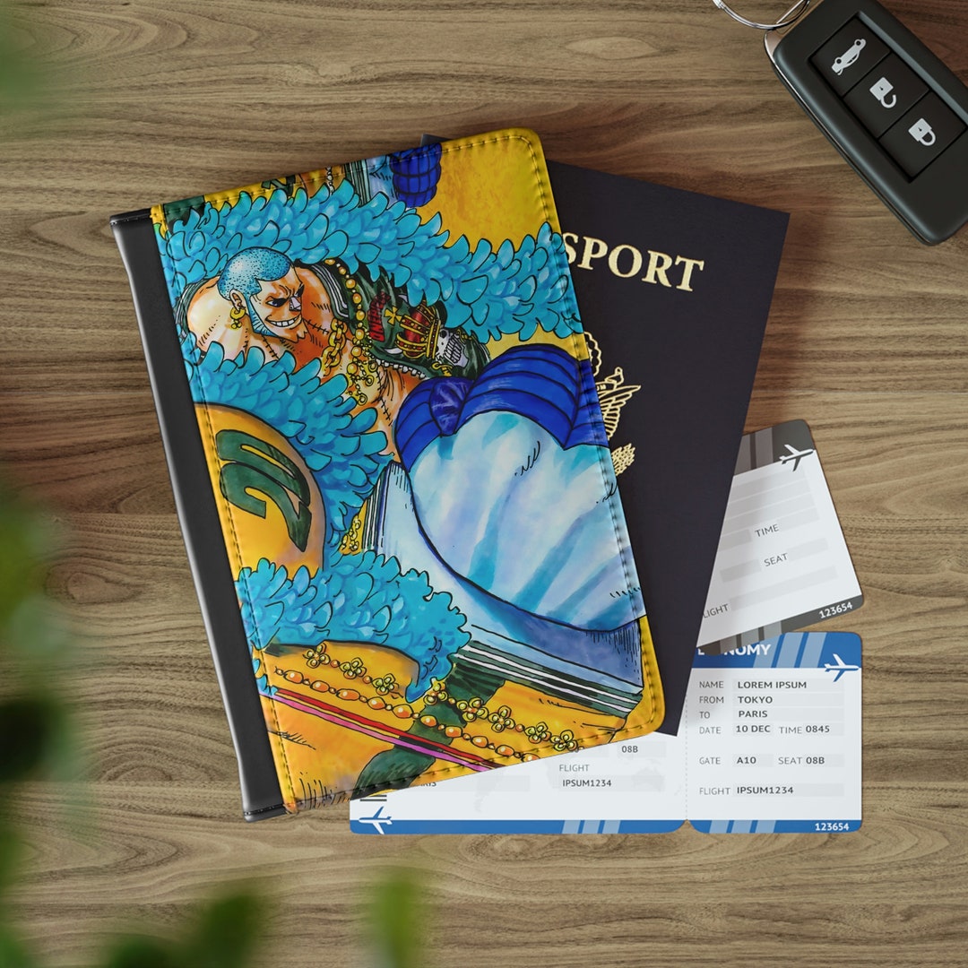 Franky One Piece Passport Cover Anime Passport Holder One Etsy