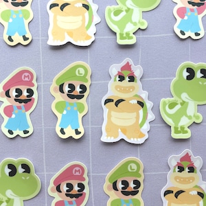 adesivi dei fratelli super mario