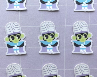 mojo jojo sticker (vinyl, uv and water resistant)