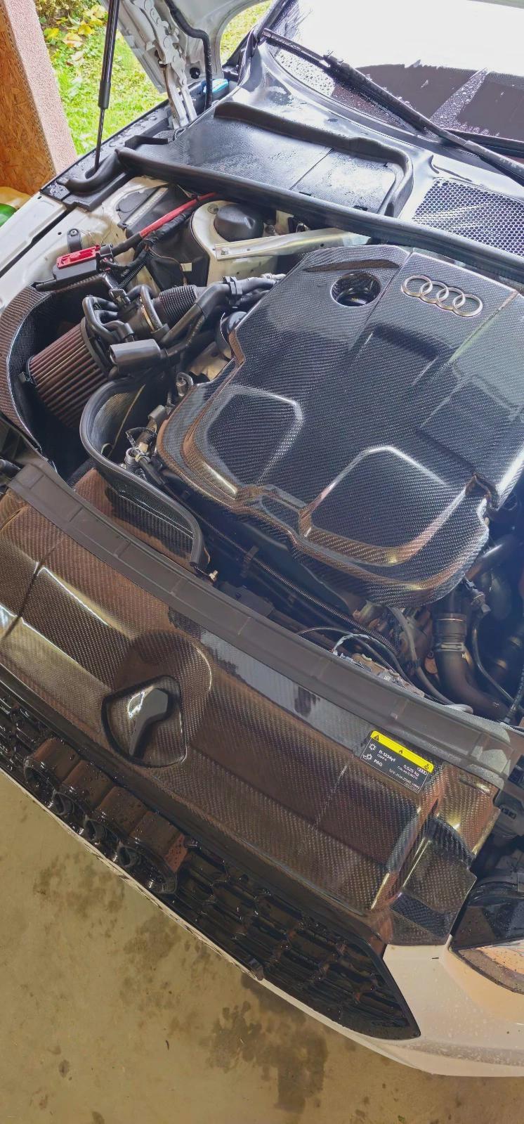 Audi A4 A5 B9 2.0 TDI Carbon Fiber Engine Cover (real Carbon) - Etsy