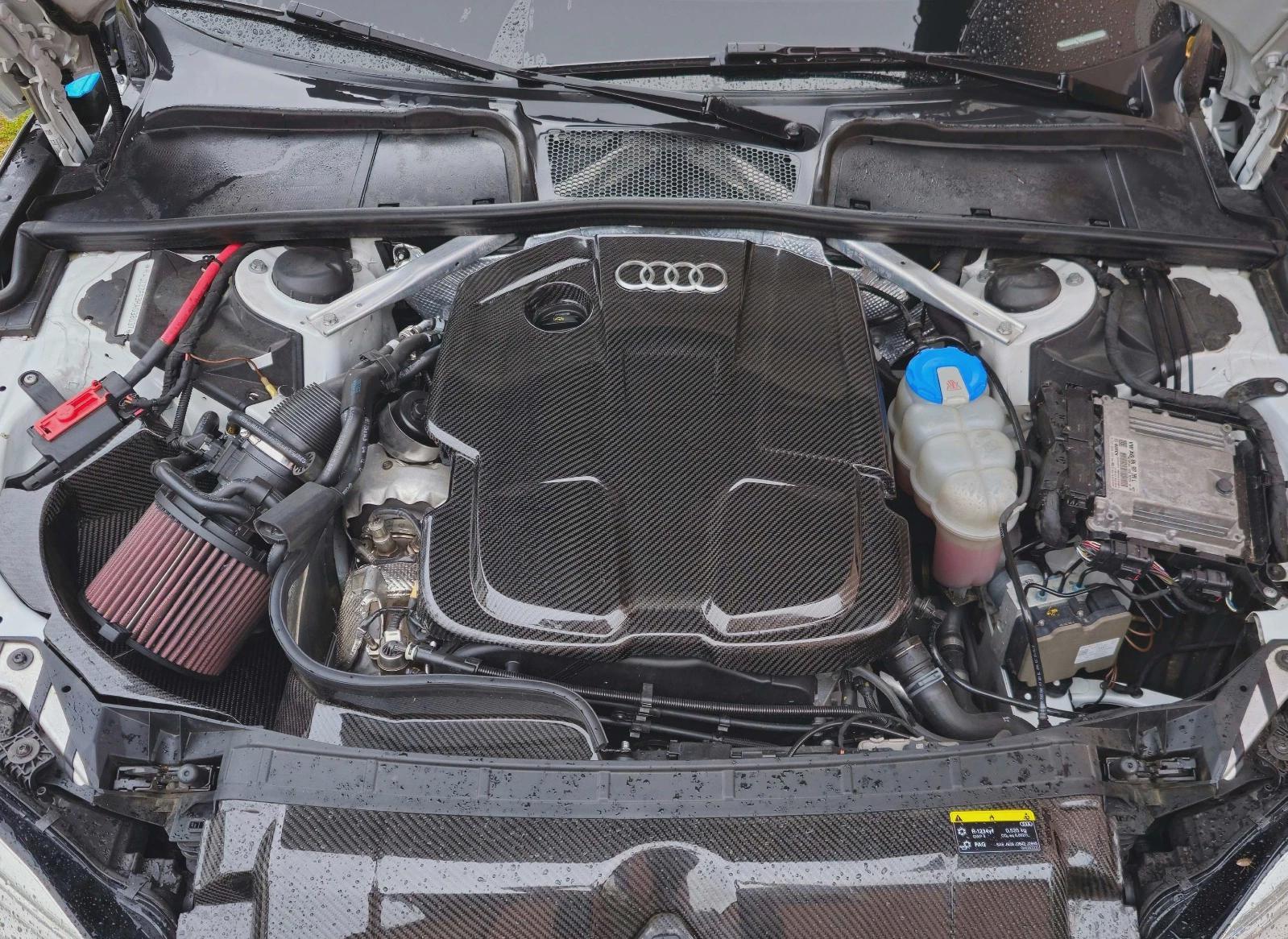 Audi A4 B9/A5 B9 ①カーボン調ギアボックストリム typeA Audi A4 A5 B9 2.0 TDI Carbon Fiber Engine Cover (real Carbon) - Etsy
