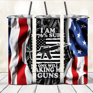 20oz tumbler 2nd Amendment