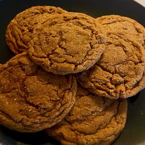 LARGE soft Molasses Ginger spice cookies homemade