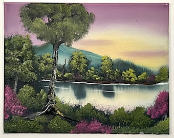 Bob Ross Style Oil Painting